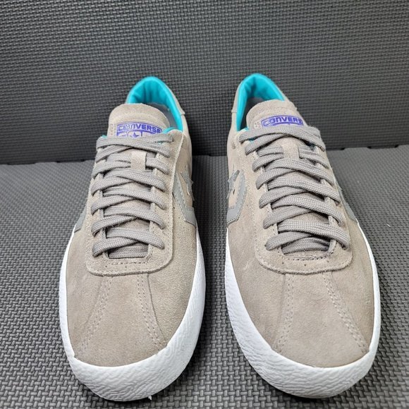 Mens Sz 10.5 Grey Converse Cons Break Point Sneakers - Picture 2 of 8